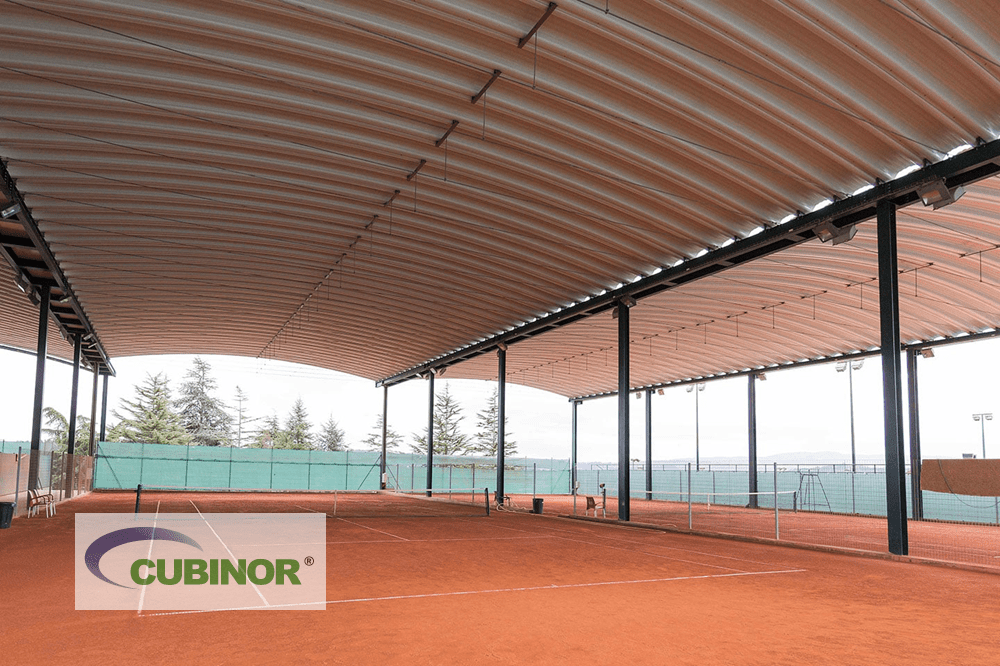 Cubierta para pista de tenis en Coruña